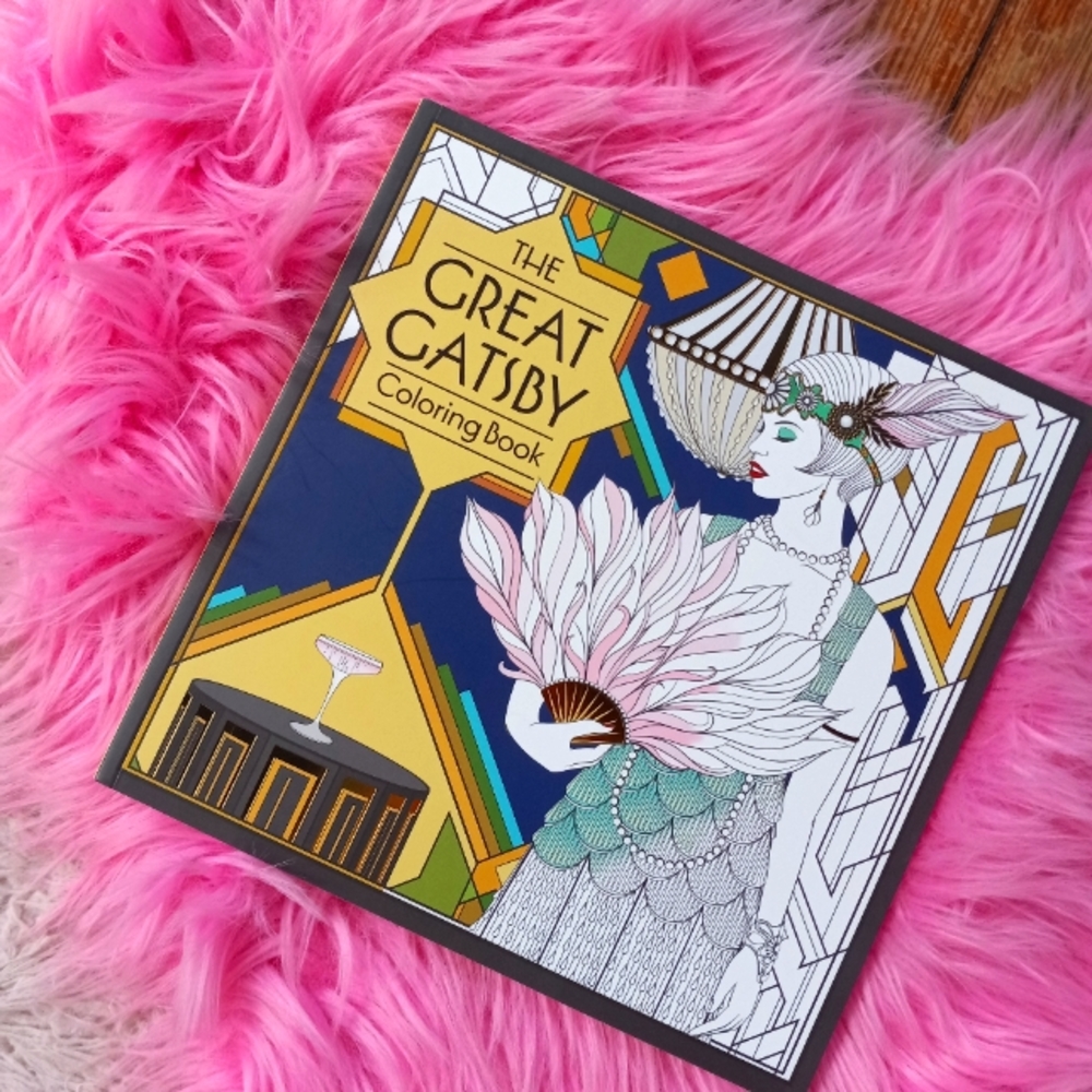 Great Gatsby Coloring book! Nwt unused unbroken spine perf condition!